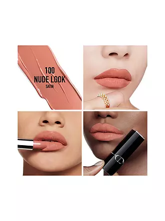 DIOR | Lippenstift - Rouge Dior Satin Lipstick (100 Nude Look) | 